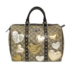 GUCCI Brown Leather Boston Bag